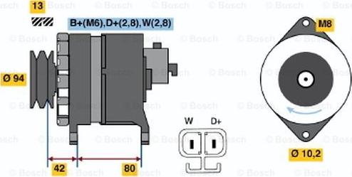 BOSCH 9 120 334 643 - Alternator autospares.lv