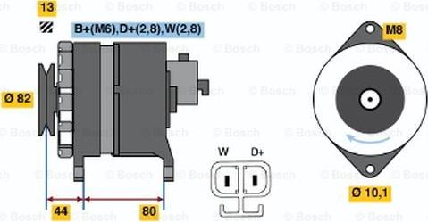 BOSCH 9 120 334 642 - Alternator autospares.lv