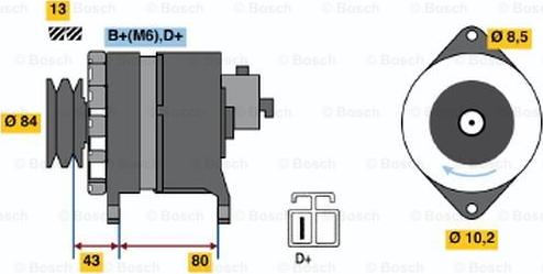 BOSCH 9 120 334 626 - Alternator autospares.lv