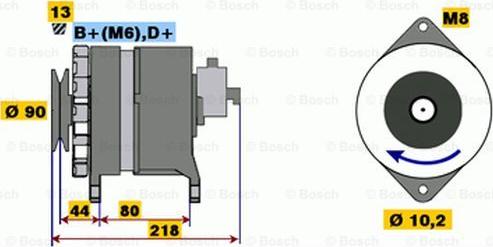 BOSCH 9 120 334 628 - Alternator autospares.lv