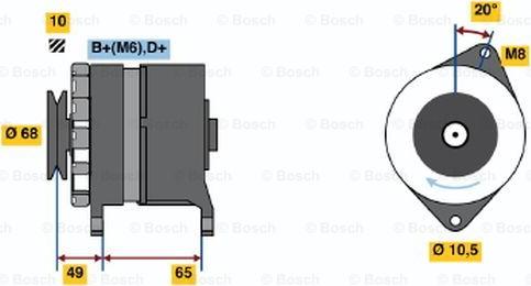 BOSCH 9 120 334 310 - Alternator autospares.lv