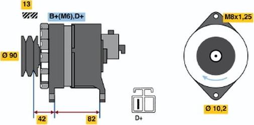 BOSCH 9 120 335 002 - Alternator autospares.lv