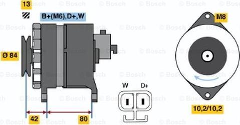 BOSCH 6 033 GB4 021 - Alternator autospares.lv