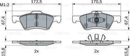 Ruville D10477950 - Brake Pad Set, disc brake autospares.lv