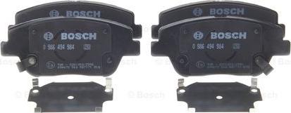 BOSCH 0 986 494 984 - Brake Pad Set, disc brake autospares.lv