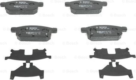 BOSCH 0 986 494 931 - Brake Pad Set, disc brake autospares.lv