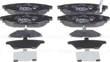 BOSCH 0 986 494 444 - Brake Pad Set, disc brake autospares.lv