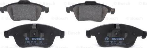 BOSCH 0 986 494 401 - Brake Pad Set, disc brake autospares.lv