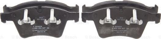 BOSCH 0 986 494 427 - Brake Pad Set, disc brake autospares.lv