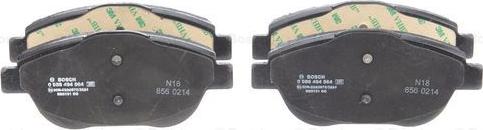 BOSCH 0 986 494 564 - Brake Pad Set, disc brake autospares.lv