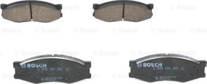 BOSCH 0 986 494 565 - Brake Pad Set, disc brake autospares.lv