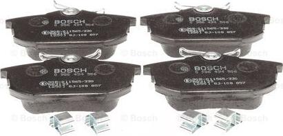 BOSCH 0 986 494 506 - Brake Pad Set, disc brake autospares.lv