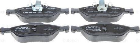 BOSCH 0 986 494 512 - Brake Pad Set, disc brake autospares.lv