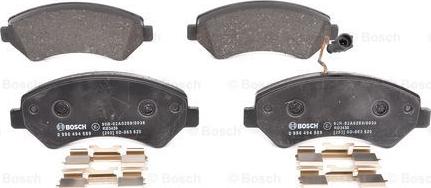 BOSCH 0 986 494 589 - Brake Pad Set, disc brake autospares.lv