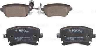 BOSCH 0 986 494 583 - Brake Pad Set, disc brake autospares.lv