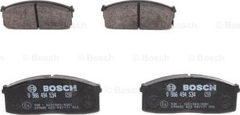 BOSCH 0 986 494 534 - Brake Pad Set, disc brake autospares.lv