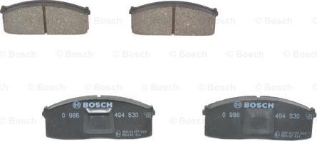 BOSCH 0 986 494 530 - Brake Pad Set, disc brake autospares.lv