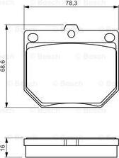 BOSCH 0 986 494 579 - Brake Pad Set, disc brake autospares.lv