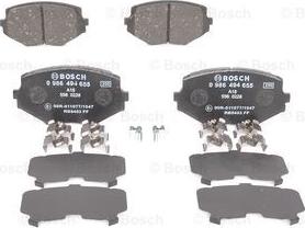 BOSCH 0 986 494 655 - Brake Pad Set, disc brake autospares.lv