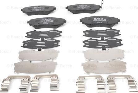 BOSCH 0 986 494 653 - Brake Pad Set, disc brake autospares.lv