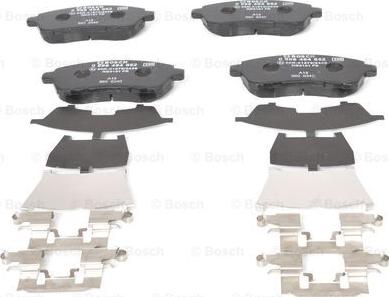 BOSCH 0 986 494 652 - Brake Pad Set, disc brake autospares.lv