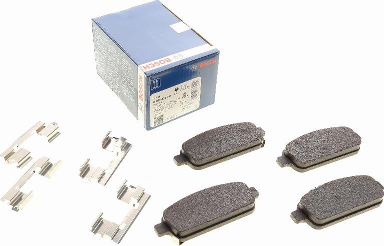 BOSCH 0 986 494 666 - Brake Pad Set, disc brake autospares.lv