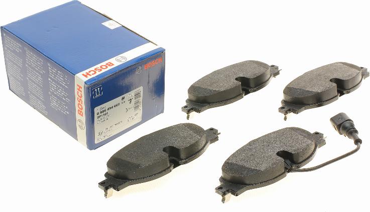 BOSCH 0 986 494 660 - Brake Pad Set, disc brake autospares.lv