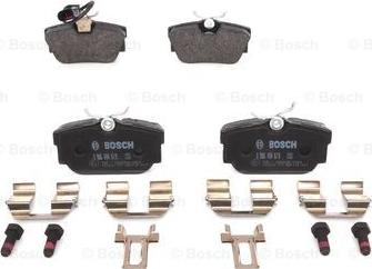 BOSCH 0 986 494 619 - Brake Pad Set, disc brake autospares.lv