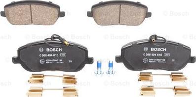 BOSCH 0 986 494 615 - Brake Pad Set, disc brake autospares.lv