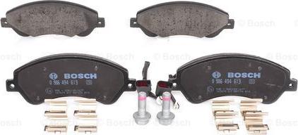 BOSCH 0 986 494 613 - Brake Pad Set, disc brake autospares.lv