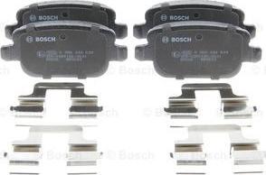 BOSCH 0 986 494 639 - Brake Pad Set, disc brake autospares.lv