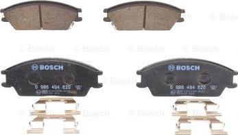 BOSCH 0 986 494 620 - Brake Pad Set, disc brake autospares.lv