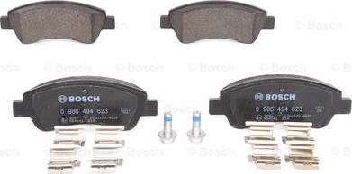 BOSCH 0 986 494 623 - Brake Pad Set, disc brake autospares.lv