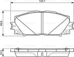 BOSCH 0 986 494 670 - Brake Pad Set, disc brake autospares.lv