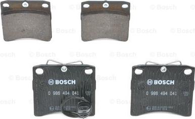 BOSCH 0 986 494 041 - Brake Pad Set, disc brake autospares.lv