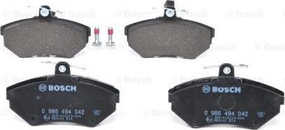 BOSCH 0 986 494 042 - Brake Pad Set, disc brake autospares.lv