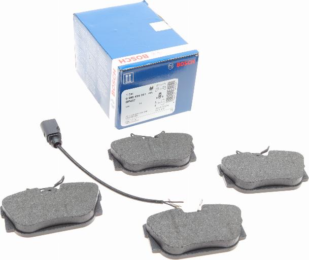 BOSCH 0 986 494 051 - Brake Pad Set, disc brake autospares.lv