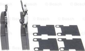 BOSCH 0 986 494 000 - Brake Pad Set, disc brake autospares.lv