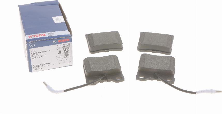 BOSCH 0 986 494 000 - Brake Pad Set, disc brake autospares.lv