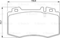 BOSCH 0 986 494 012 - Brake Pad Set, disc brake autospares.lv