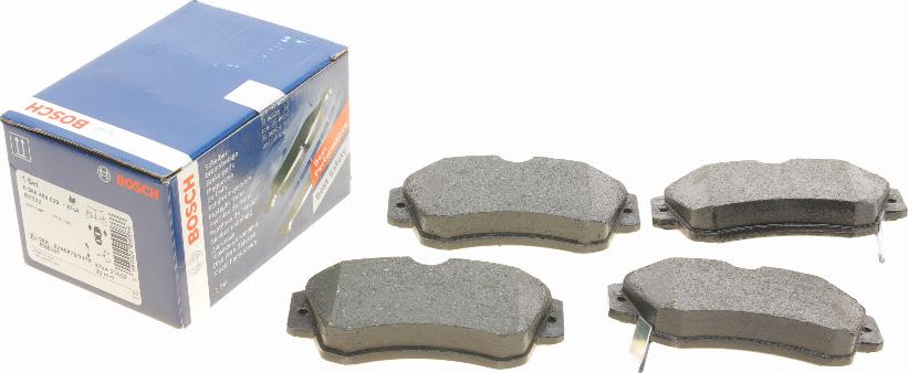 BOSCH 0 986 494 029 - Brake Pad Set, disc brake autospares.lv