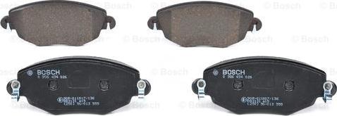 BOSCH 0 986 494 026 - Brake Pad Set, disc brake autospares.lv