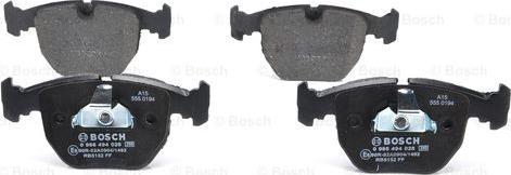 BOSCH 0 986 494 028 - Brake Pad Set, disc brake autospares.lv