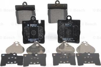 BOSCH 0 986 494 022 - Brake Pad Set, disc brake autospares.lv