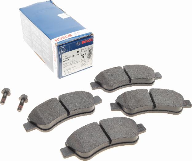 BOSCH 0 986 494 027 - Brake Pad Set, disc brake autospares.lv