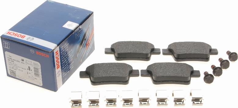 BOSCH 0 986 494 076 - Brake Pad Set, disc brake autospares.lv