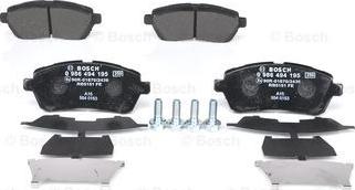 BOSCH 0 986 494 195 - Brake Pad Set, disc brake autospares.lv