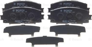 BOSCH 0 986 494 198 - Brake Pad Set, disc brake autospares.lv