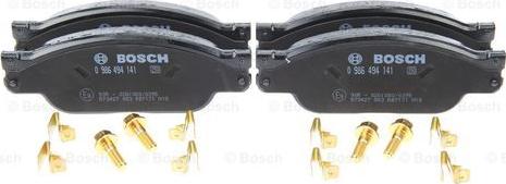 BOSCH 0 986 494 141 - Brake Pad Set, disc brake autospares.lv