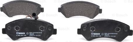 BOSCH 0 986 494 109 - Brake Pad Set, disc brake autospares.lv